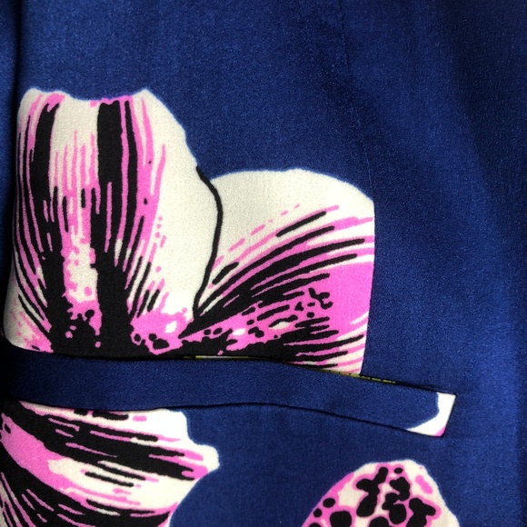 J Crew Floral Blazer Open Front - Picture 4 of 5